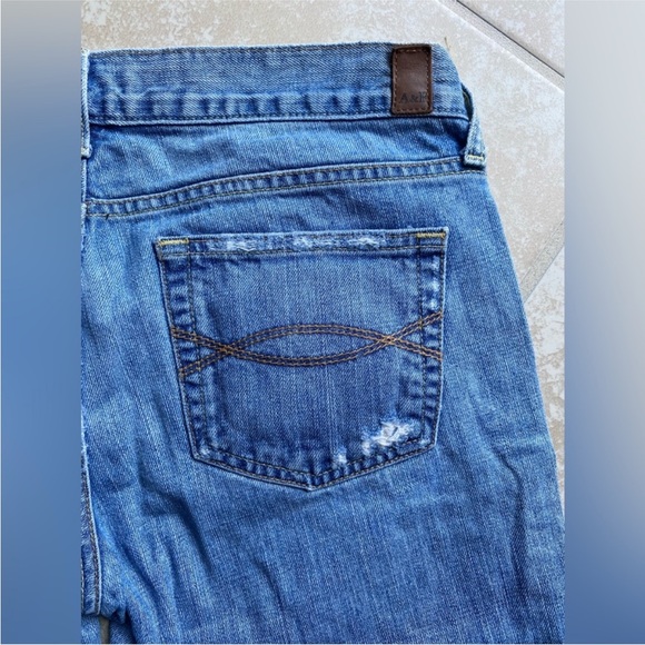 Y2K Abercrombie & Fitch Vintage Distressed Low Rise Erin Jeans 2000s 4R - Picture 5 of 12